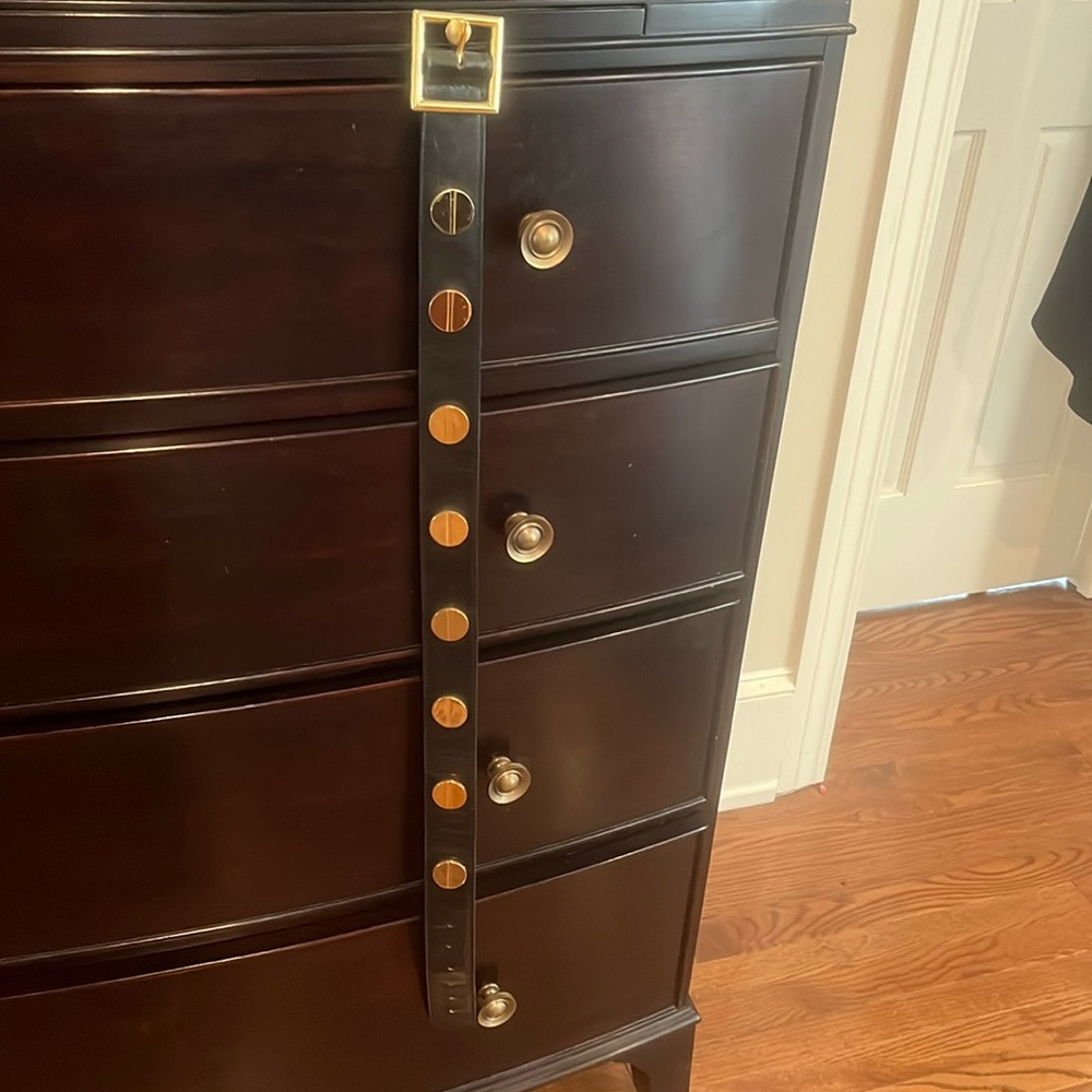 CC Skye black belt with gold accents